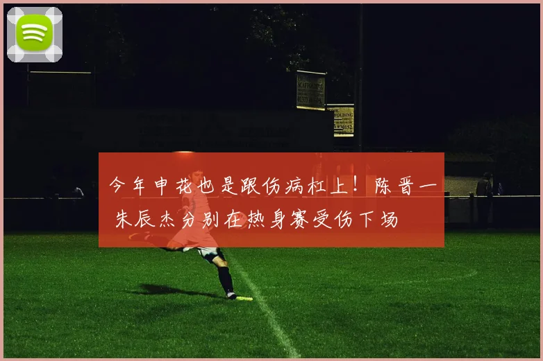今年申花也是跟伤病杠上！陈晋一 朱辰杰分别在热身赛受伤下场